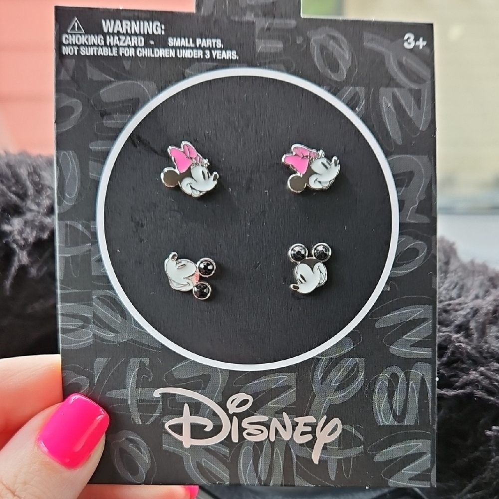 Disney Minnie And Mickey Mouse Earrings Jewelry